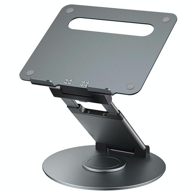 V562-B101335200AYS-202502271806-00 Adjustable 360 Degree Rotating Laptop Stand for 10-17 Inch Devices - Grey - Image 1