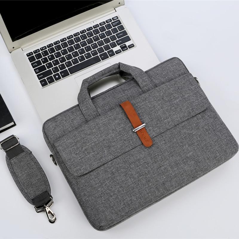 V562-B1021812060DBT-202502282106-00 13-13.3 Inch Multifunctional Laptop Bag - Durable Shoulder & Handheld Design - Gray - Image 1
