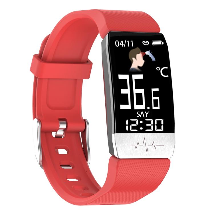 V562-B103072100ADE-202505262108-00 Waterproof Smart Bracelet With Blood Oxygen & Heart Rate Monitoring - Red - Image 1