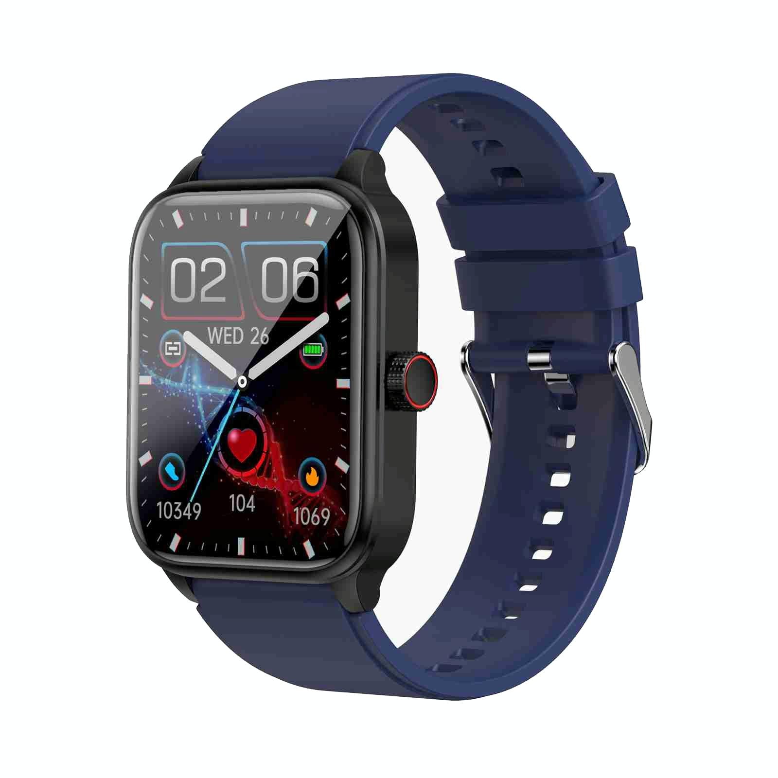 V562-B103878400ADE-202504251936-00 1.91 Inch Ip67 Waterproof Silicone Band Smart Watch Support Ecg / Non-Invasive Blood Glucose Measurement - Blue - Image 1