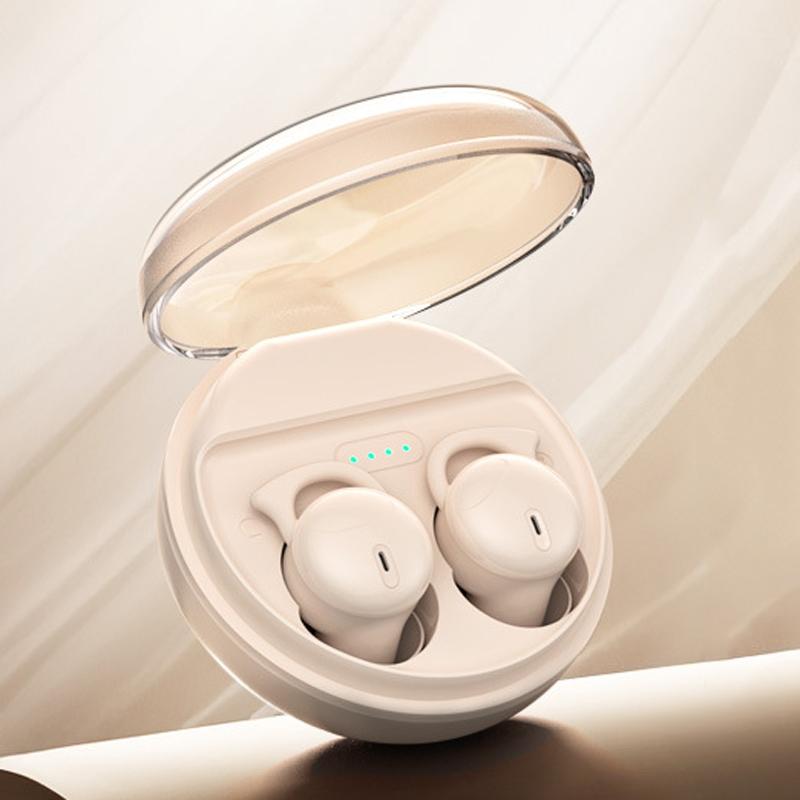 V562-B1043934060DBT-202505261711-00 Comfortable Wireless Bluetooth Earphones - Noise Canceling - Skin Colour - Image 1
