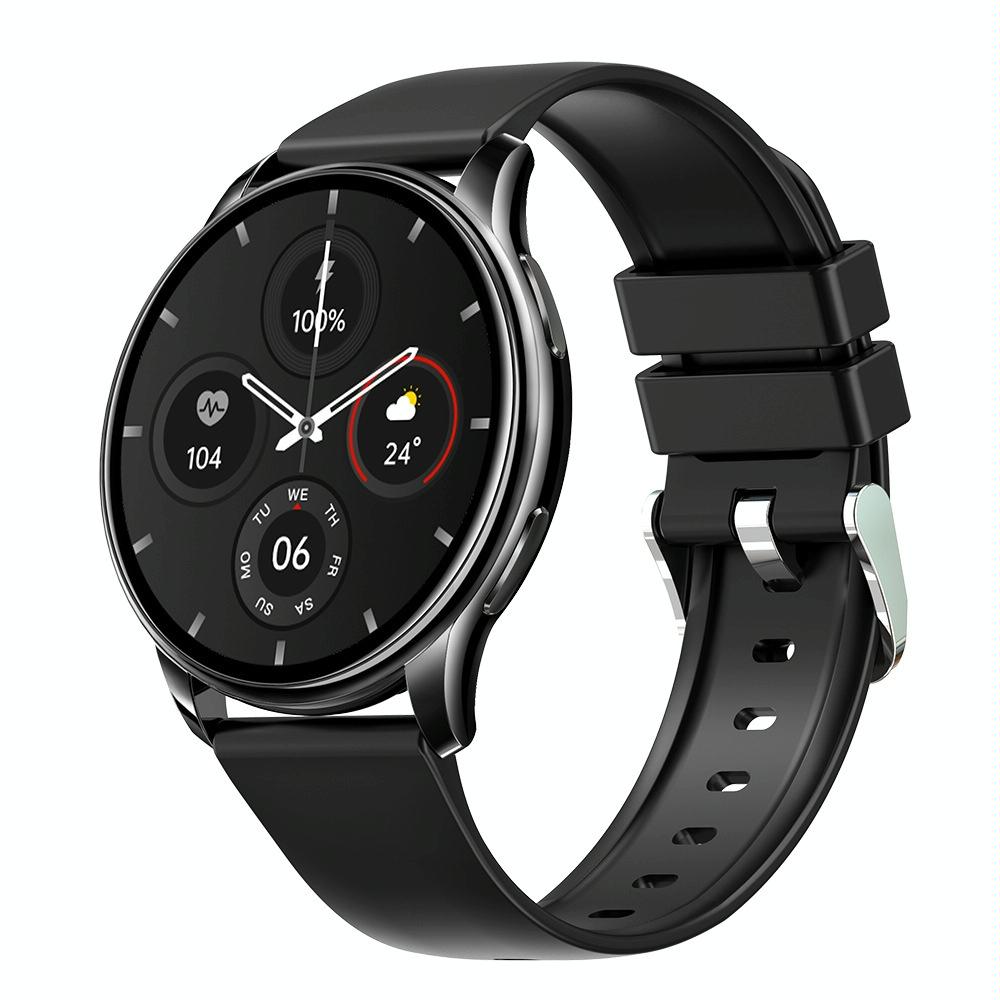 V562-B1044632060DBT-202504251847-00 1.32 Inch Health Monitoring Smart Watch With Password Lock - Black - Image 1