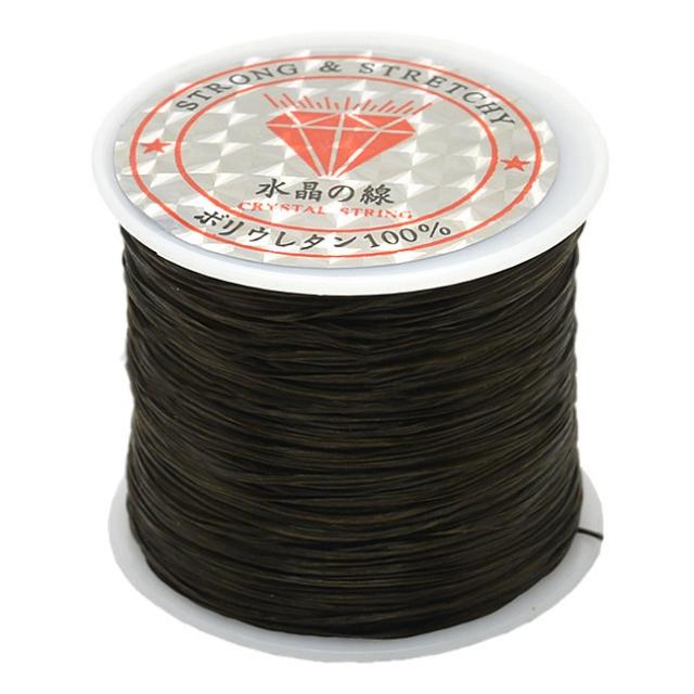 V562-B104514310DBT-202504111646-00 2 Pack 50M 0.5Mm Elastic Cord For Jewelry Making - Brown - Image 1