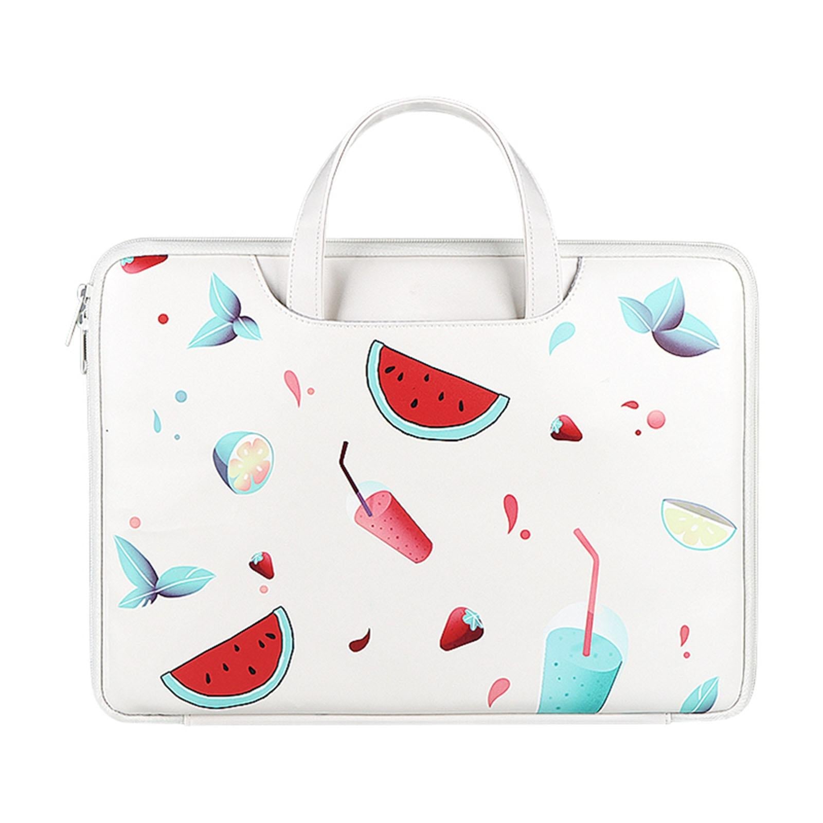 V562-B105197100ADE-202502272016-00 13.3 Inch Lightweight Printed Laptop Bag in Pu Material - Watermelon - Image 1