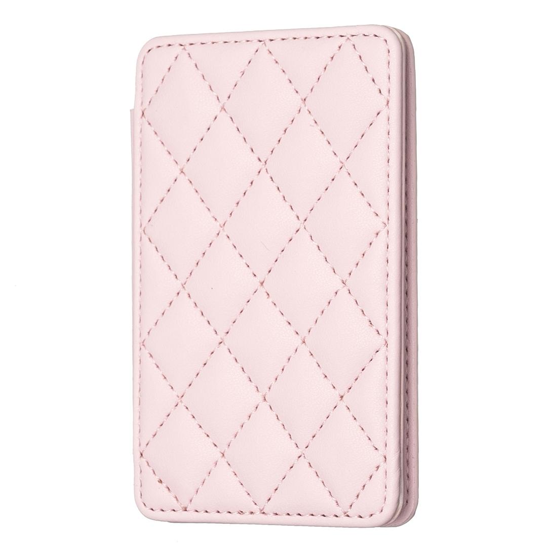 V562-B105239400ADE-202503281921-00 Rhombus Pattern Card Bag Back Sticker For Mobile Phones - Pink - Image 1