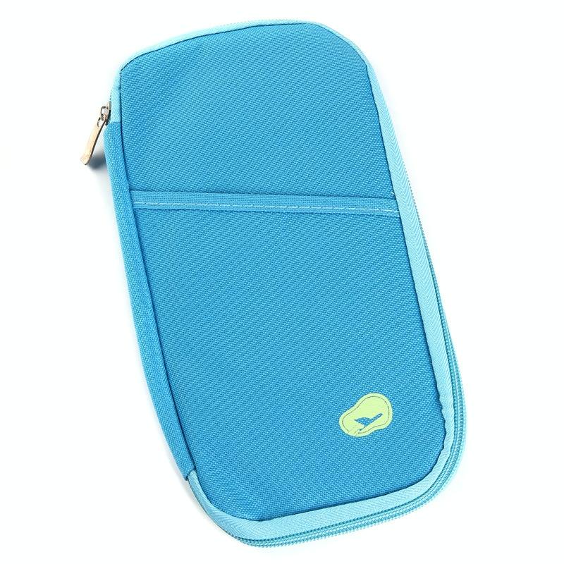 V562-B1054953060DBT-202503281959-00 Multifunctional Travel Document Bag Passport & Ticket Holder - Blue - Image 1