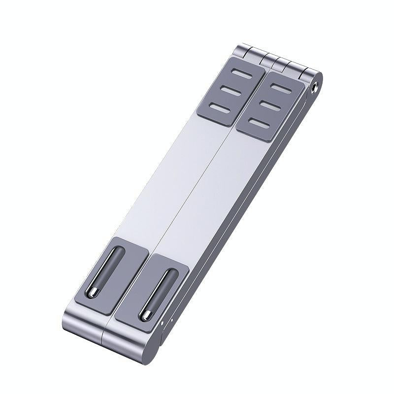 V562-B1055362240DBT-202509181508-00 Portable Aluminum Notebook Stand - Compact Cooling Bracket - Silver - Image 1