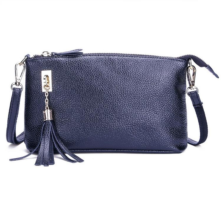 V562-B1057712750DBT-202505191431-00 Fringed One Shoulder Bag For Women Large Capacity Casual - Navy Blue - Image 1