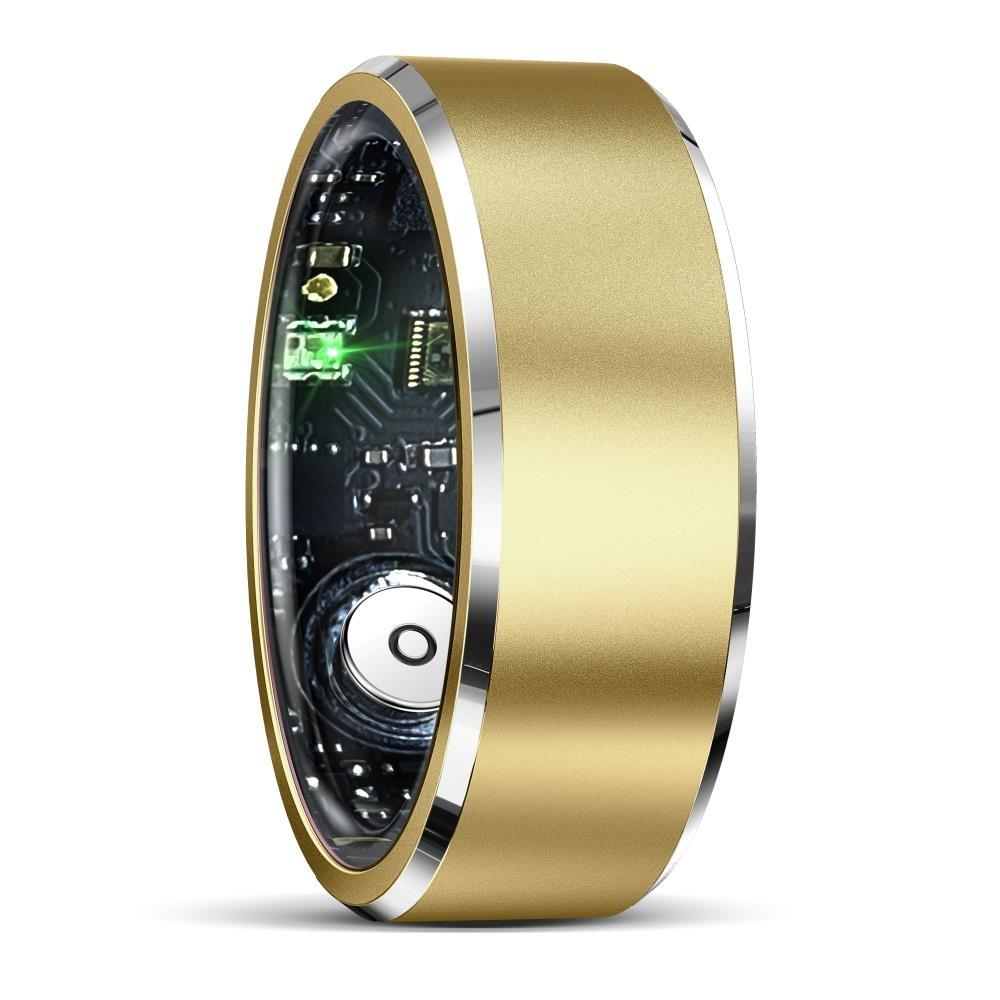 V562-B105896200AYS-202504281822-00 Smart Ring For Health Monitoring & Multiple Sports Modes - R5 Size 8 - Gold - Image 1