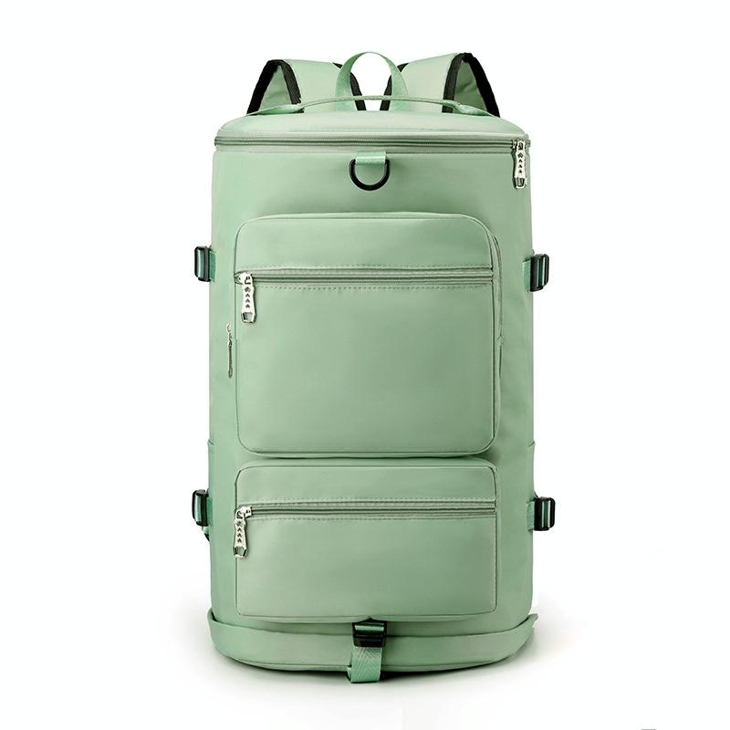 V562-B1060804060DBT-202503041311-00 Waterproof Gym Bag - Shoe Compartment Included - Light Green - Image 1