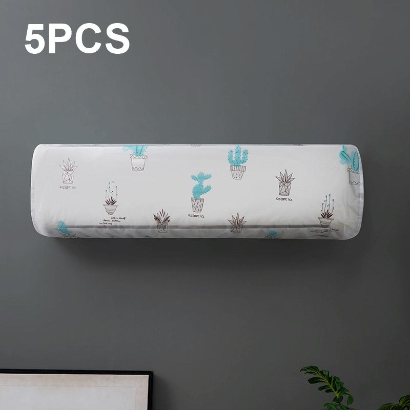 V562-B1064372060DBT-202503031715-00 5-pack Hanging Ac Dust Cover - 95x20x31cm - Thickened - Green Plant Fairy - Image 1