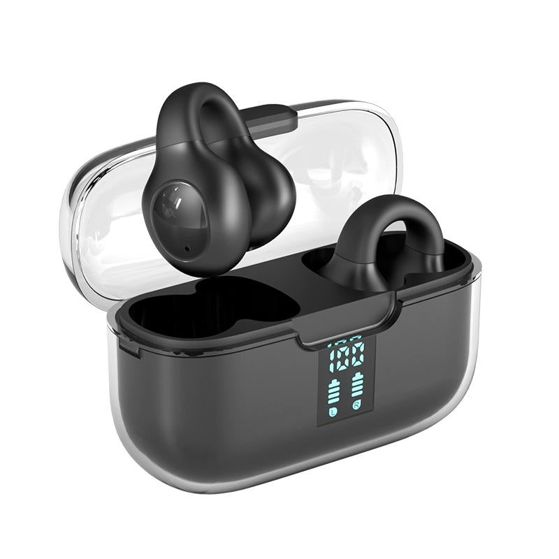 V562-B106729500ADE-202505261840-00 Wireless Bone Conduction Earbuds with Noise Reduction - Black - Image 1