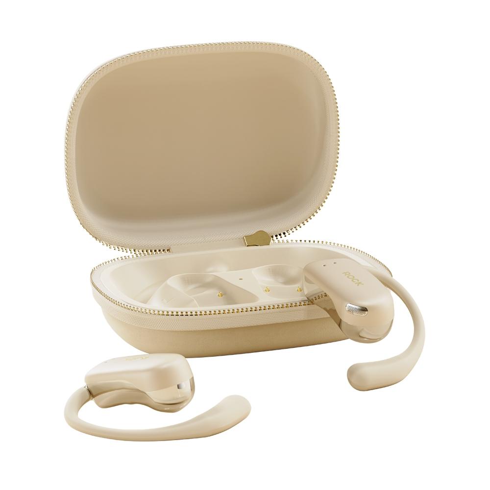 V562-B106735600ADE-202505222036-00 Open Earhook Bluetooth Earphones - X900 - Beige - Image 1