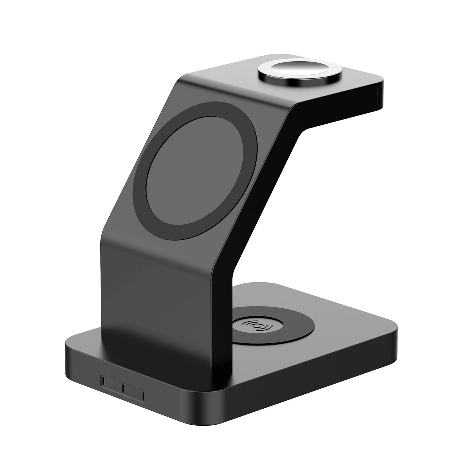 V562-B107231200ADE-202504212035-00 3 In 1 Magnetic Wireless Charger For Iphone Iwatch Airpods - Black - Image 1