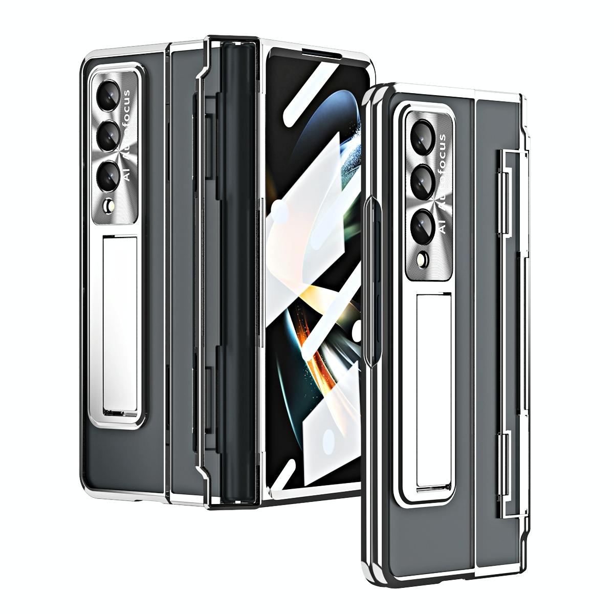 V562-B107351400ADE-202503211246-00 For Samsung Galaxy Z Fold4 5G Phantom Series Folding Case - Silver - Image 1