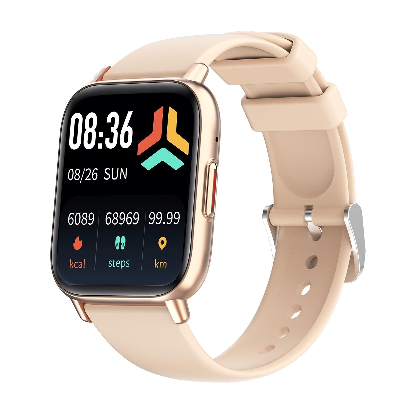 V562-B107542600ADE-202504252108-00 1.83 Inch Bt5.2 Smart Sport Watch Support Sleep / Heart Rate / Blood Oxygen / Temperature / Heart Sugar / Blood Pressure Health Monitor - Gold - Image 1