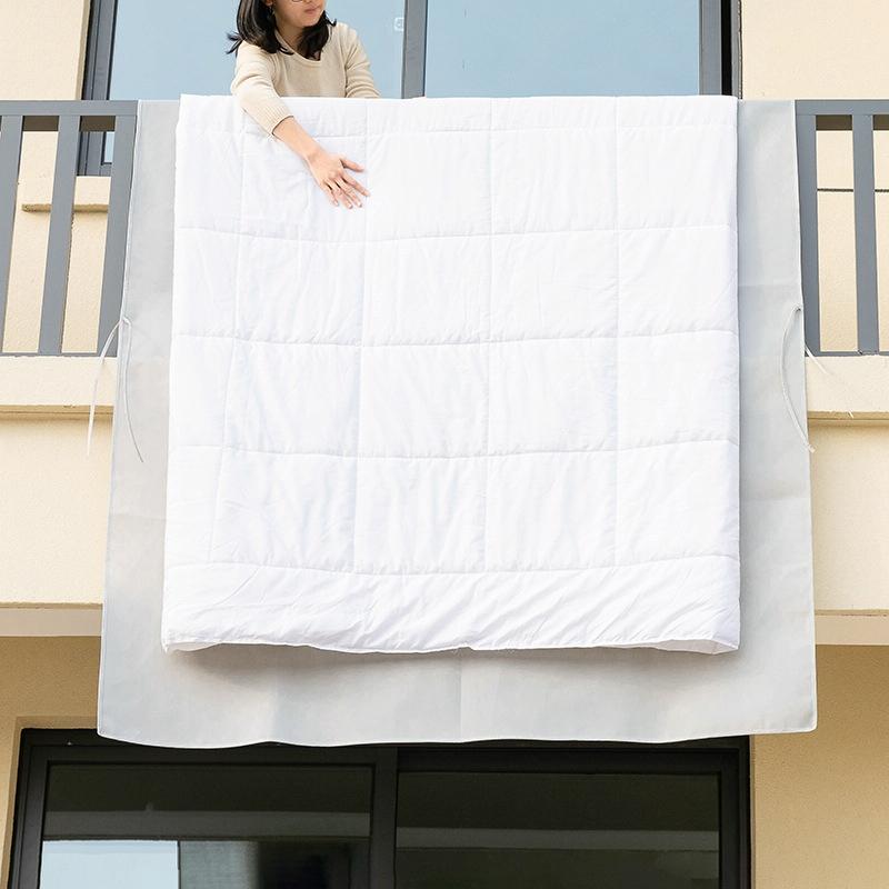 V562-B1076174060DBT-202504161820-00 Thickened Non Woven Sunbed Quilt Mat - Light Gray - Image 1