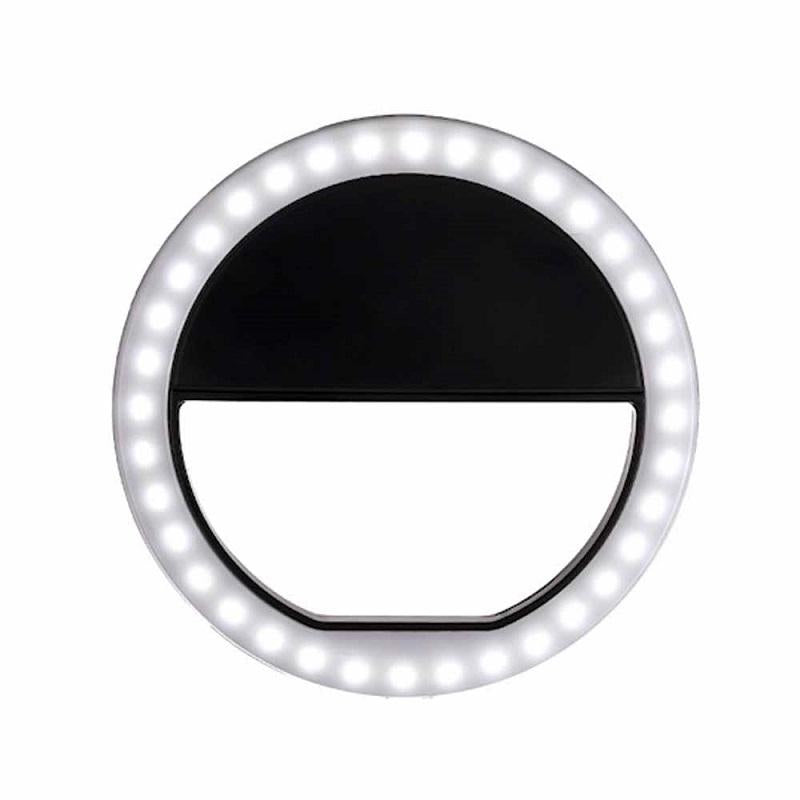 V562-B1077556650DBT-219848-00 Ring-shaped Selfie Light for Live Photography - Led Flashlight - Black - Image 1