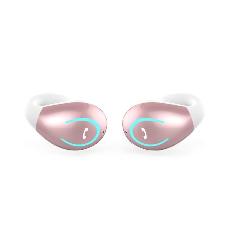 V562-B108146400ADE-202505261827-00 Ultra-light Wireless Bluetooth Earphones - Yx08 Stereo V5.0 - Pink - Image 1