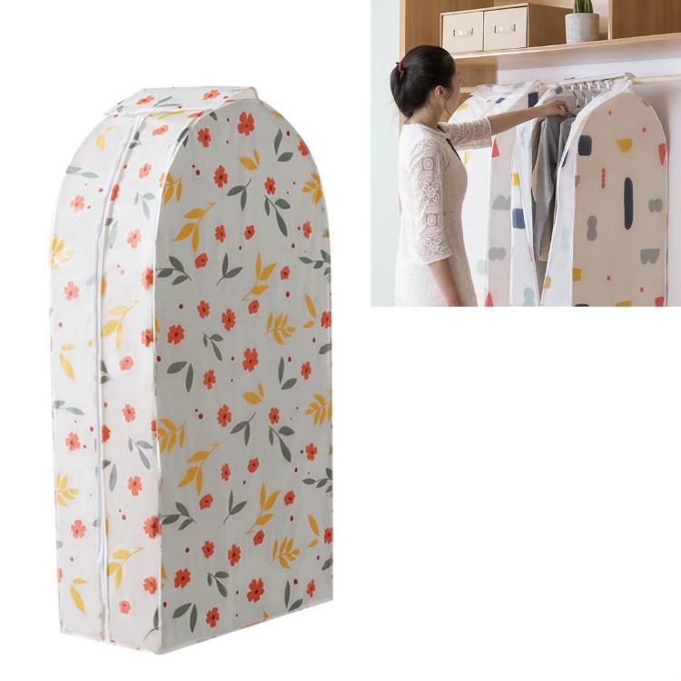 V562-B1084882810DBT-202503031940-00 Small 3d Hanger Pocket Wardrobe with Dust Cover - Flowers - Image 1