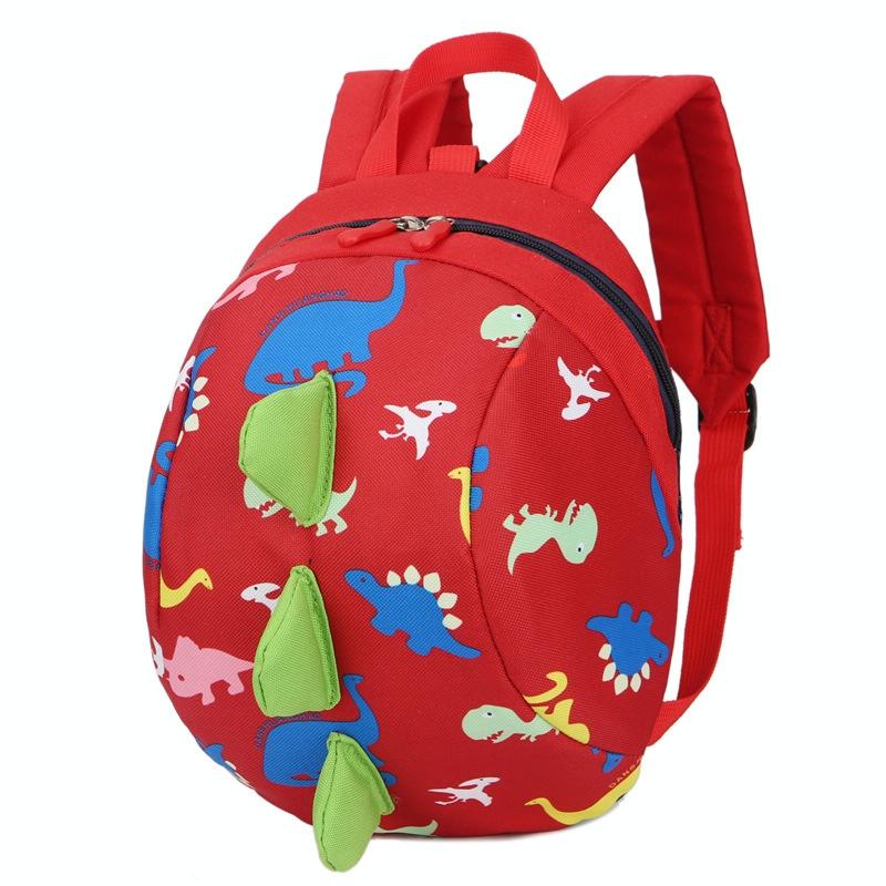 V562-B108776500ADE-202503041825-00 Durable Dinosaur Backpack for Kids - Lost Proof - Red - Image 1