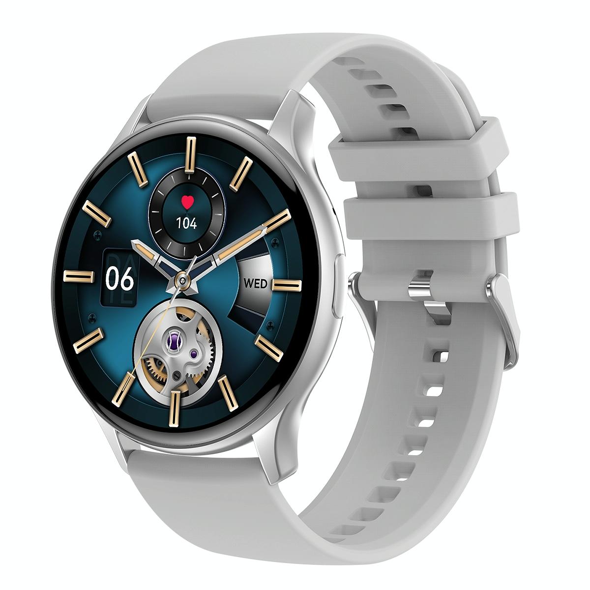 V562-B108986600ADE-202504251842-00 1.43 Inch Bt5.0 Ip67 Sport Smart Watch Support Bluetooth Call / Message Notification / Heart Rate / Blood Pressure Health Monitor - Silver - Image 1