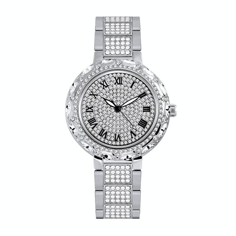 V562-B1096252060DBT-202504181121-00 Diamond Chain Watch for Women - Elegant and Timeless - Silver - Image 1
