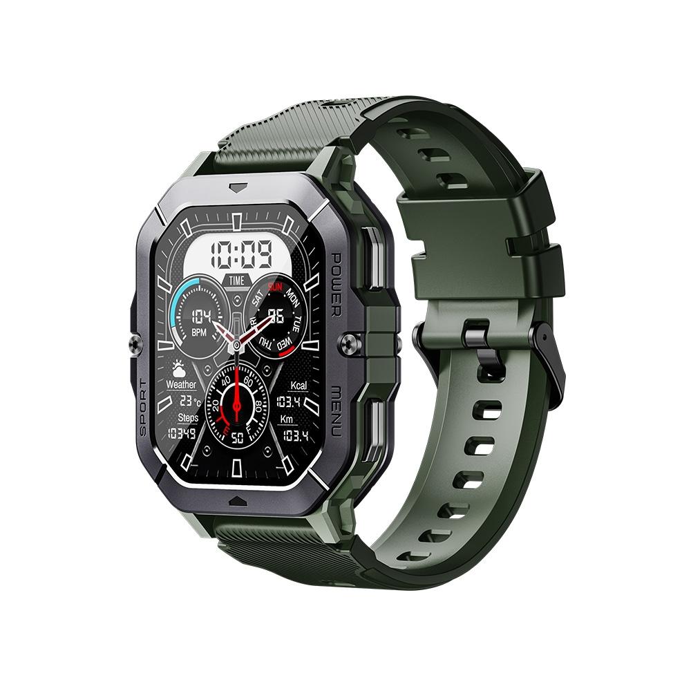 V562-B109786600ADE-202504251936-00 2.02 Inch Sport Smart Watch Support Bluetooth Call / Sleep / Blood Oxygen / Heart Rate / Blood Pressure Health Monitor - Green - Image 1