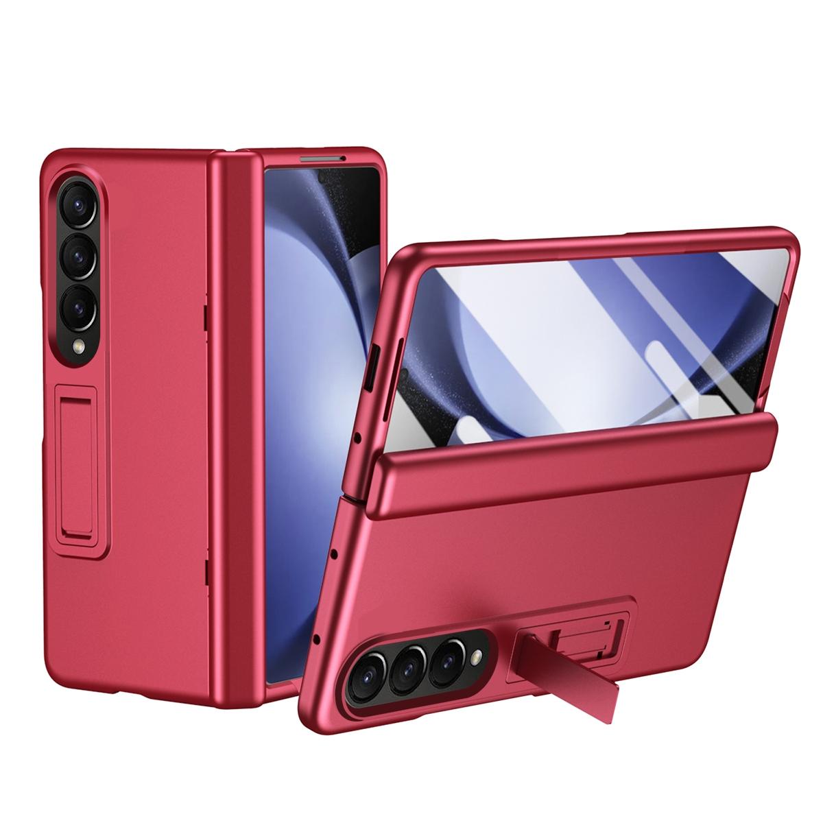 V562-B201715200AYS-202505291306-00 For Samsung Galaxy Z Fold4 5G Shockproof Case With Holder - All-Inclusive - Red - Image 1