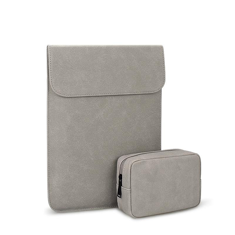 V562-B202767100ADE-202504251553-00 13.3 Inch Ultra-thin Notebook Liner Bag with Small Bag - Perfect for On-the-go - Light Grey - Image 1