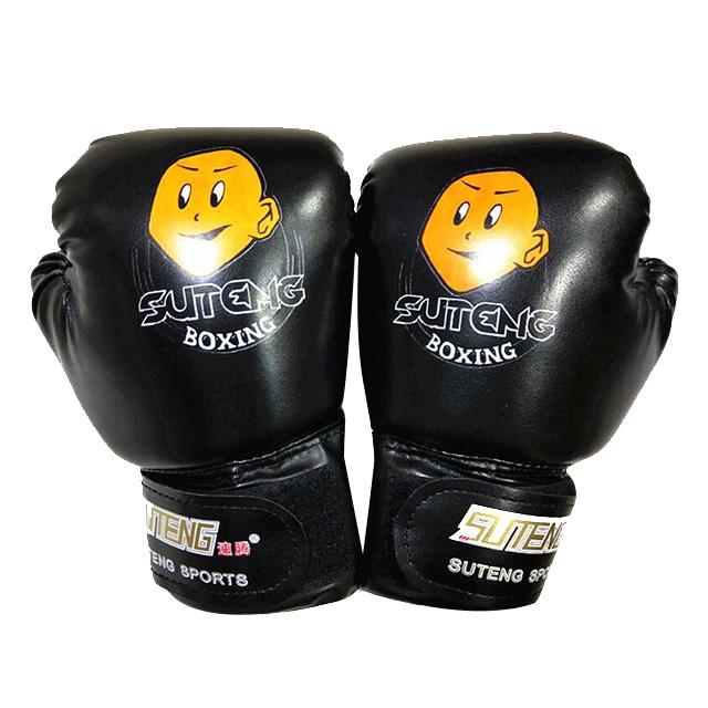 V562-B2156GO-202503072126-00 Children'S Cartoon Boxing Gloves - Pu Leather - Cartoon Black - Image 1
