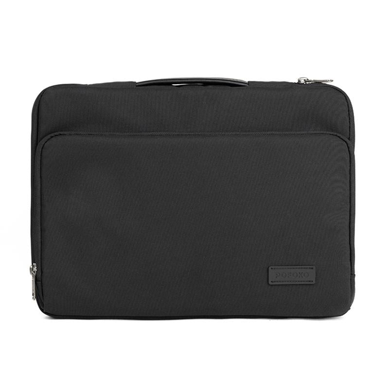 V562-B2602BL-202502282205-00 Waterproof Laptop Handbag - Portable and Durable - Black - Image 1