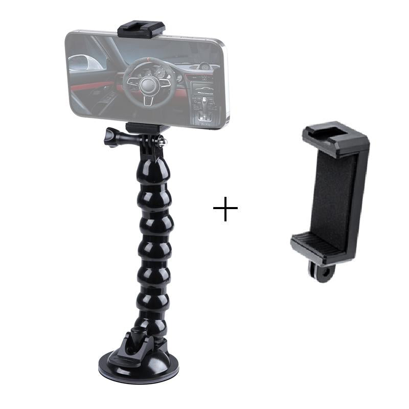 V562-B2740ACD-202503062150-00 Flexible Suction Cup Mount with Cold Shoe and Phone Clamp - Image 1