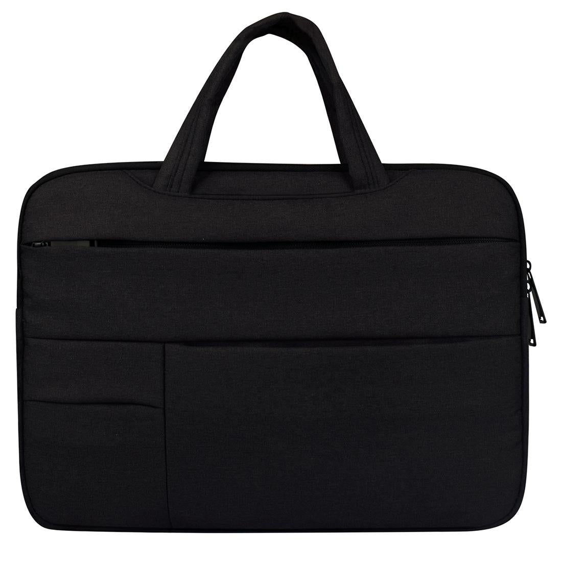 V562-B2756CH-202502281851-00 14 Inch Laptop Tablet Bag With Multiple Pockets And Soft Handle - Black - Image 1