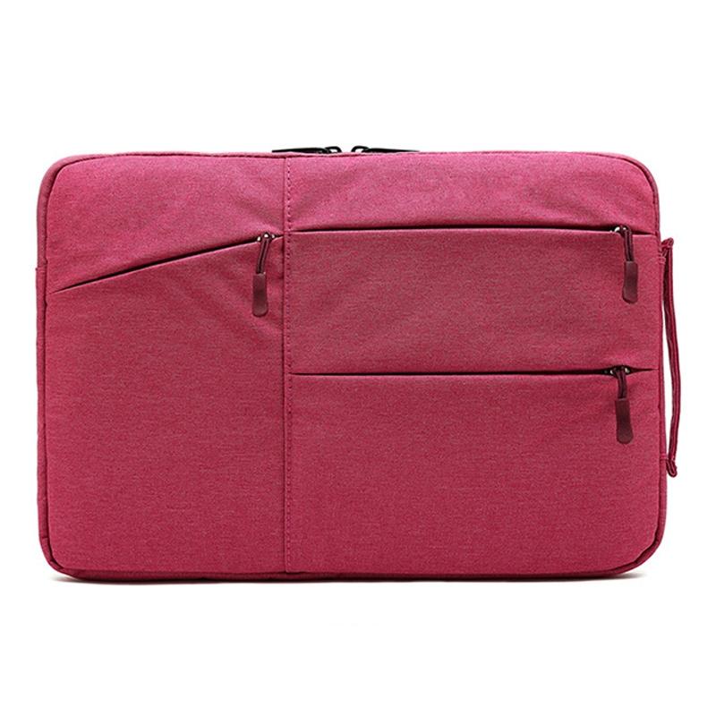 V562-B3058012060DBT-202504022011-00 15.6 Inch Business Laptop Liner Bag - Polyester Zipper Closure - Rose Red - Image 1