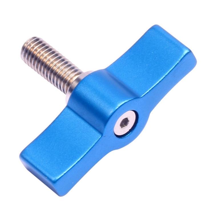 V562-B3061499930DBT-221653-00 10pcs T-shaped Multi-directional Screw with M6 Aluminum Alloy Handle - Blue - Image 1