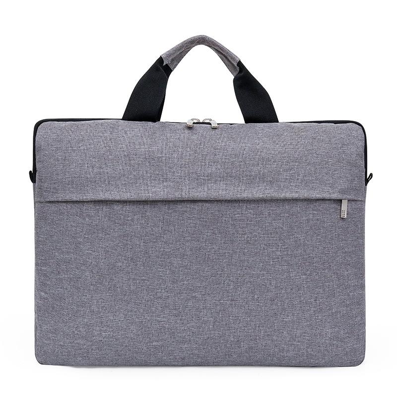 V562-B3070812750DBT-202504251727-00 15 Inch Waterproof Portable Notebook Bag - Multifunctional Single Shoulder Computer Bag - Gray - Image 1