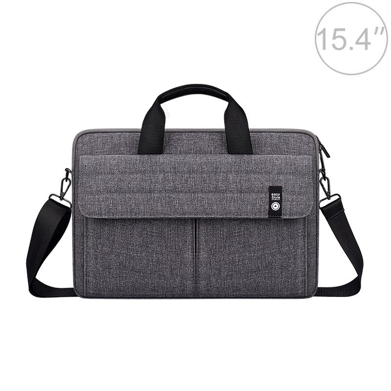 V562-B30989700ADE-202502282221-00 15.4 Inch Laptop Carrying Bag with Shoulder Strap - Handheld Briefcase Style - Grey - Image 1