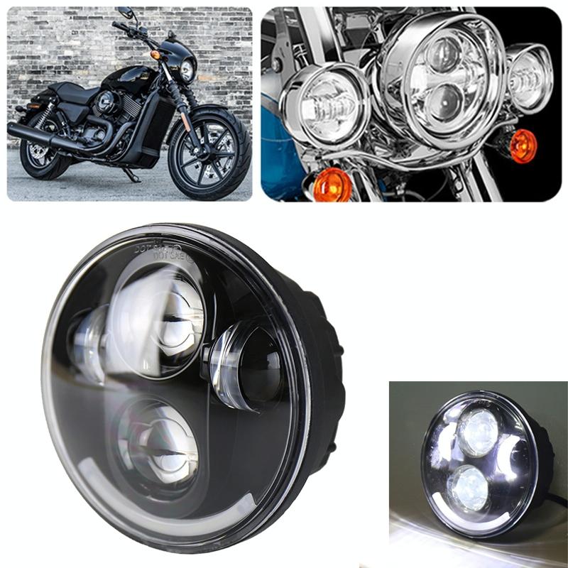 V562-B4312PRC-202503051940-00 5.75 Inch Dc12V 6000K - 6500K 40W Car Led Headlight For Harley Black - Image 1