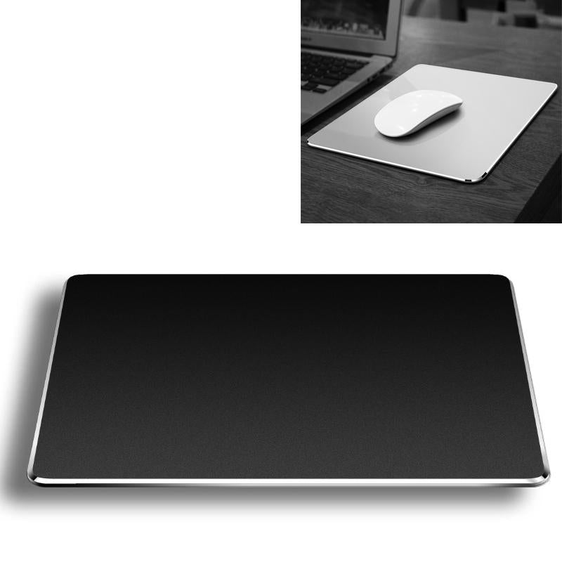 V562-B49390CP-202505261501-00 Double Sided Non Slip Aluminum Mouse Pad L Size - Black - Image 1