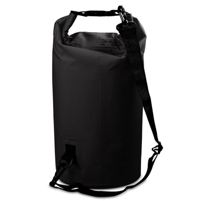 V562-B5985GO-202504251805-00 Waterproof Double Shoulder Bag Dry Sack 20L Capacity - Black - Image 1