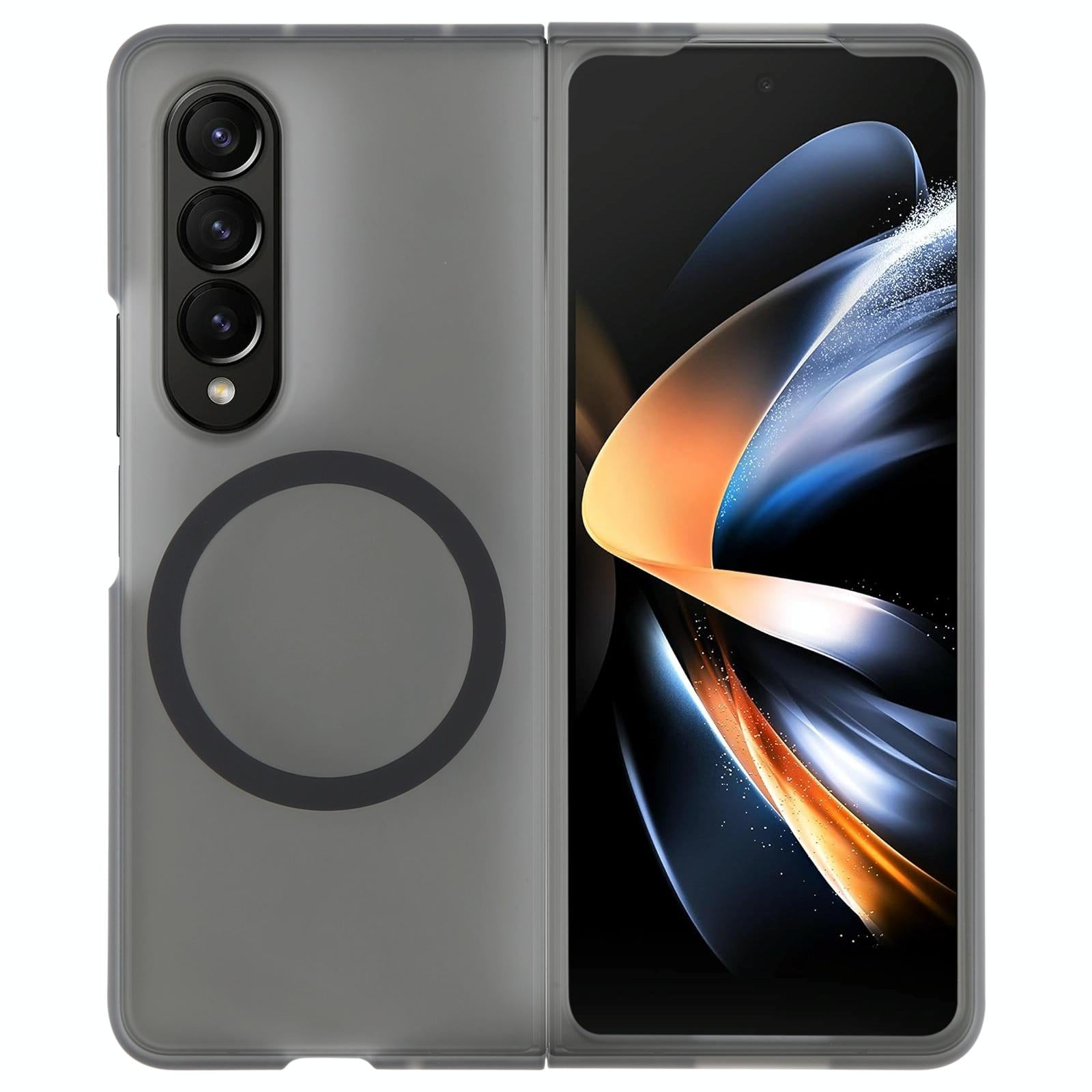 V562-B609853600ADE-202505291222-00 For Samsung Galaxy Z Fold4 5G Shockproof Magsafe Case - Frosted Black - Image 1