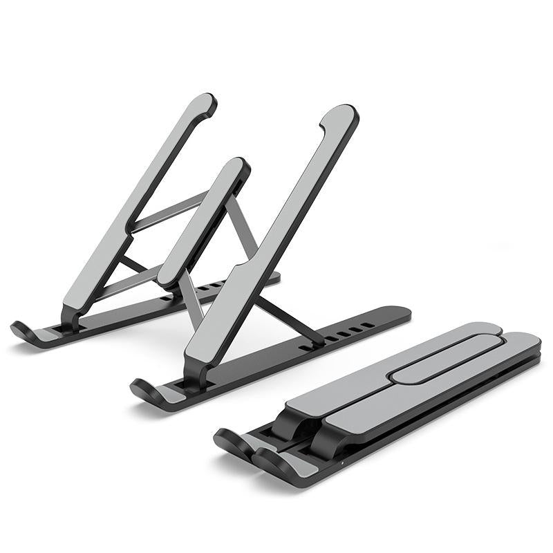 V562-B6168CP-202502271906-00 Foldable Laptop Stand for Desktop Cooling and Lifting - Black - Image 1