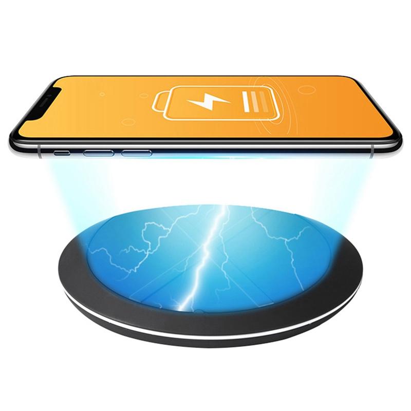 V562-B8390G8PI-202504211916-00 10W Portable Wireless Charger Lightweight & Smart - Black - Image 1