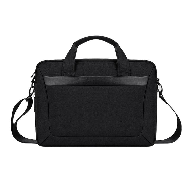 V562-B8800BL-202502281852-00 Expandable Laptop Bag - Waterproof Oxford Cloth Detachable Shoulder Strap - Black - Image 1