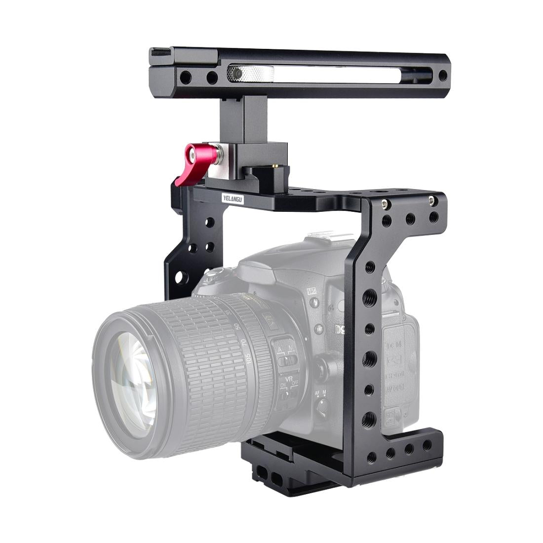 V562-B9280ACD-202502211945-00 Video Camera Cage Stabilizer - Black Handle - Image 1