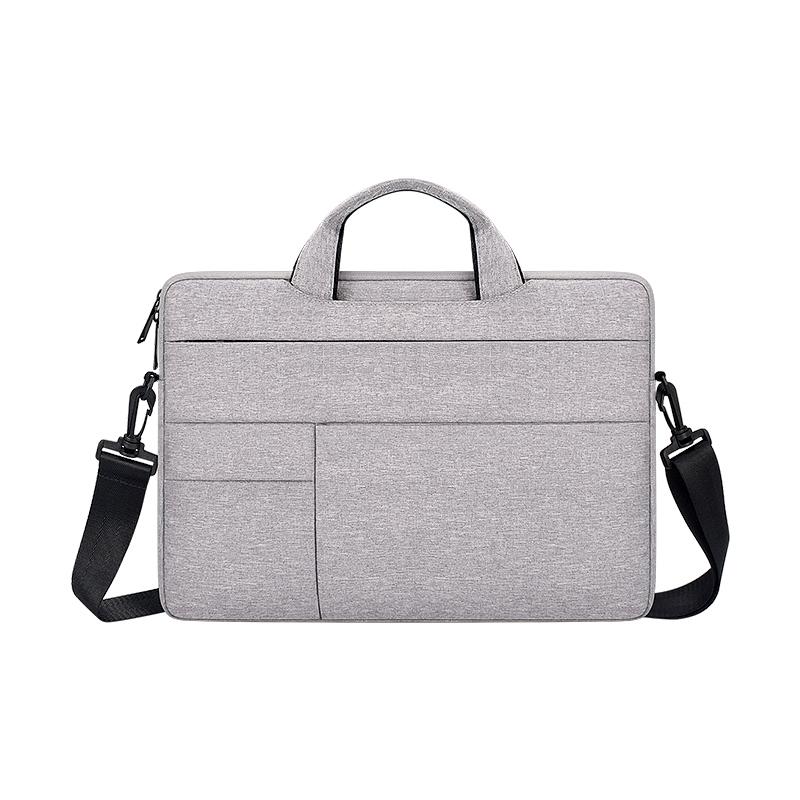 V562-C100047100ADE-202502282120-00 13.3 Inch Portable Laptop Shoulder Bag - Oxford Cloth & Nylon - Hemp Gray - Image 1