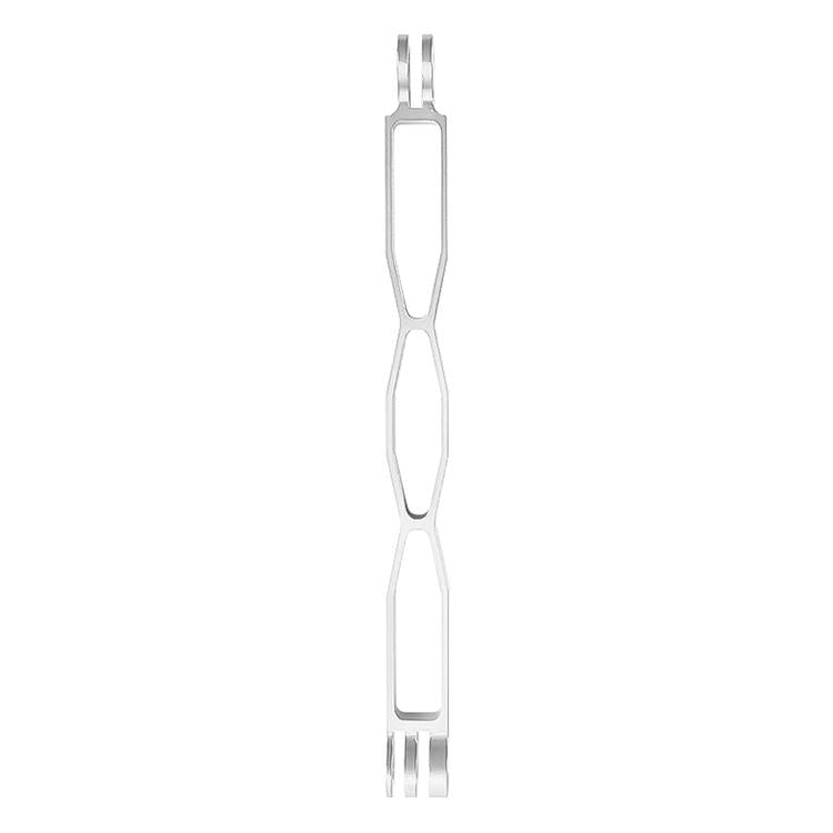 V562-C100131600ADE-202502241258-00 Aluminum Extension Arm with Hollow Grip - 20cm - Silver - Image 1