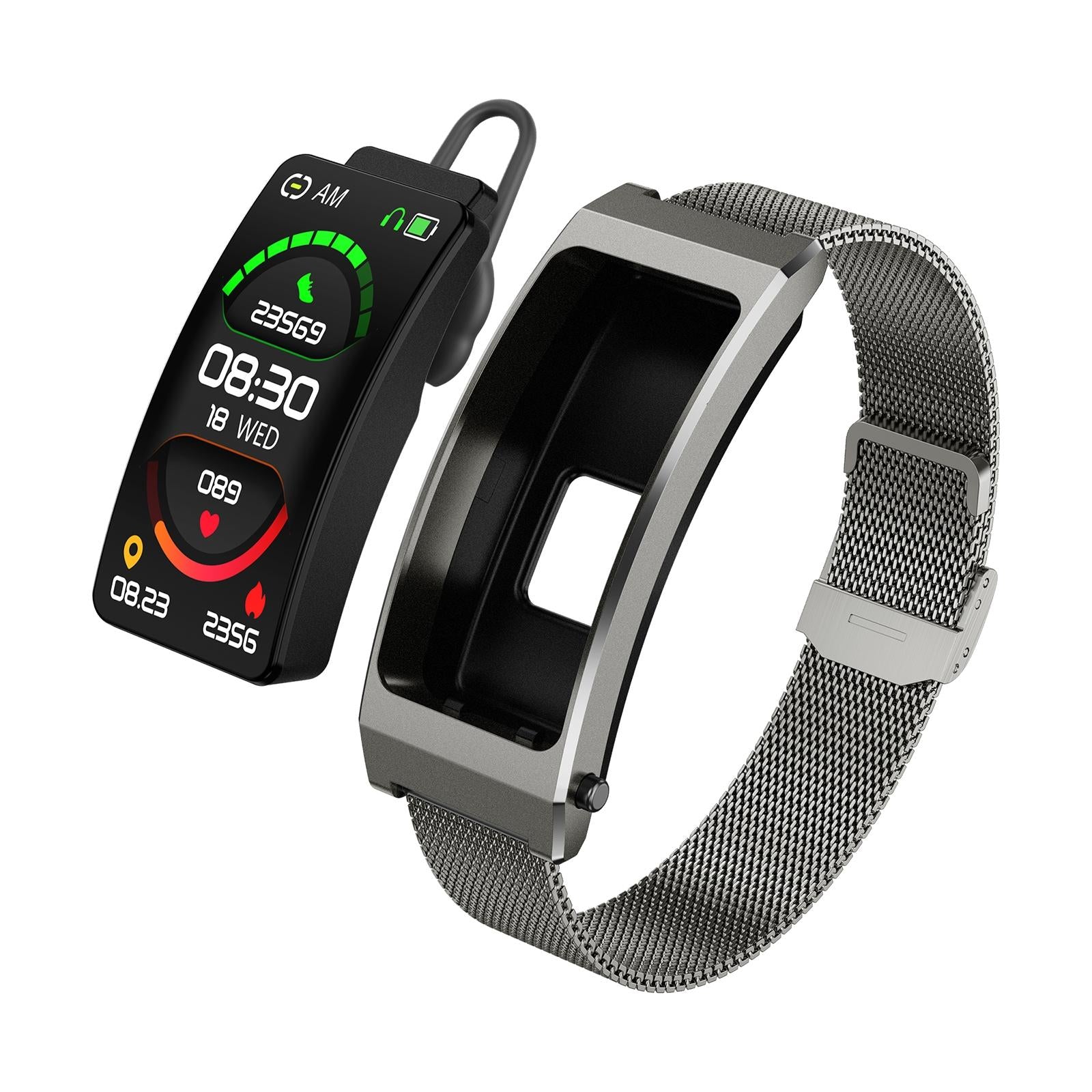 V562-C100721500ADE-202505262111-00 Smart Bracelet With Sleep And Oxygen Monitoring - Tft Display - Tarnish - Image 1