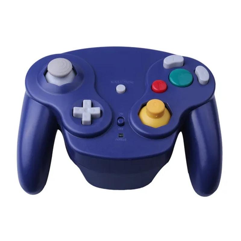 V562-C1010924060DBT-202504181935-00 Wireless Gamepad for Wii and Ngc - 2.4g Compatible - Blue - Image 1